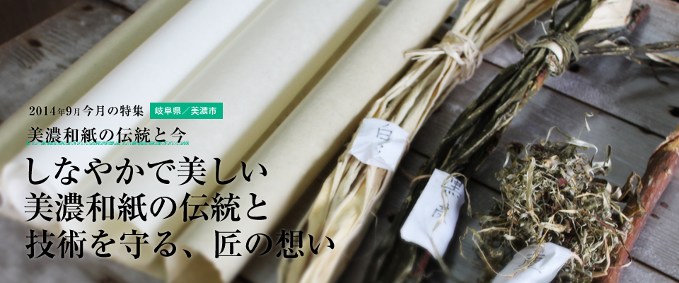 しなやかで美しい美濃和紙の伝統と技術を守る、匠の想い