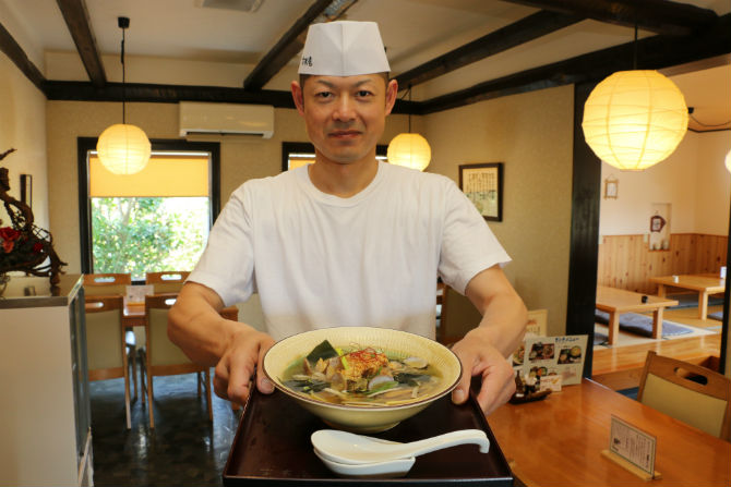 「ガマゴリうどん」で蒲郡の活性化へ「手打ち主水庵」店主 木村悟士さん